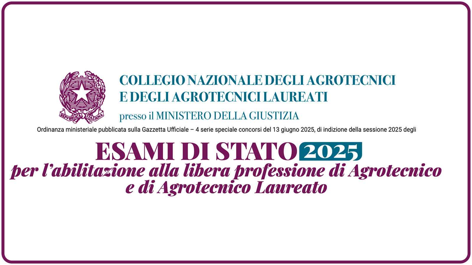 Pubblicato il Manifesto degli Esami Abilitanti 2025